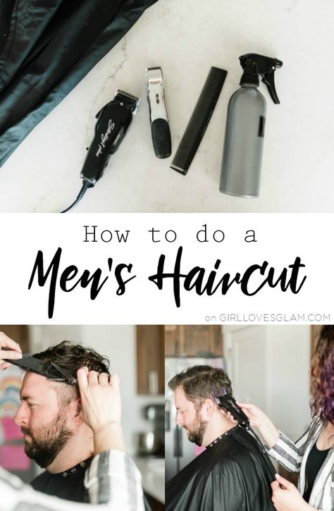 How to Do a Men's Haircut Men Haircut How To, Easy Men’s Haircut, Mens Haircut How To, Men’s Haircut Tutorials, How To Mens Haircut Tutorials, Diy Haircut Men, How To Cut Mens Hair Step By Step, Basic Mens Haircut, Diy Mens Haircut