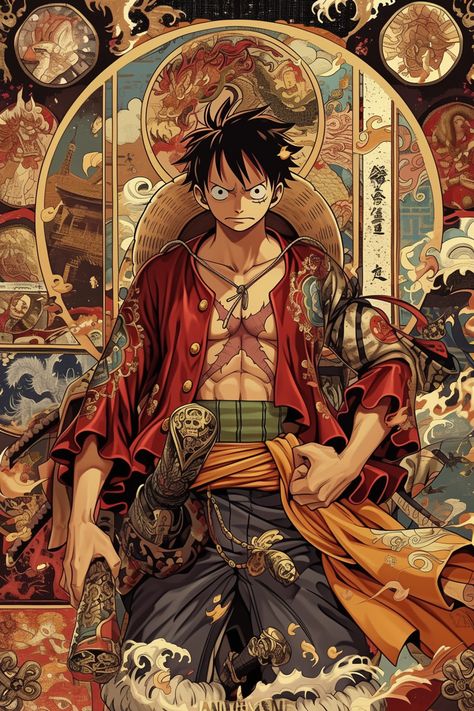 #PirateKing #Luffy #OnePiece Description: Luffy’s dream of becoming the Pirate King keeps him going through all challenges! One Piece Illustration Art, Luffy King Of The Pirates, Monkey D Luffy Art, Going Merry One Piece, Straw Hats One Piece, Pirate King Luffy, Luffy Straw Hat, One Piece King, King Luffy