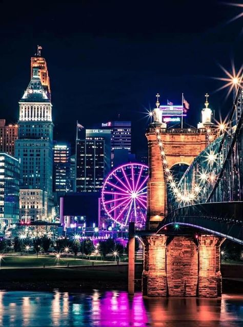 Downtown Cincinnati Ohio, Cincinnati Ohio Aesthetic, Cincinnati Aesthetic, Ohio Aesthetic, Brooklyn Library, Cincinnati Skyline, Rose Ball, Downtown Cincinnati, After Graduation