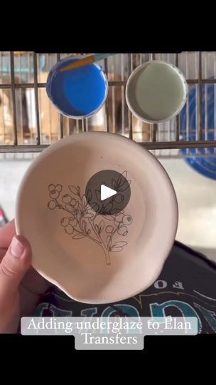 11 reactions | Paint your own color palette on our Elan Transfers! 🎨🖌️ We love when people color in our Elan Transfers! People have used underglaze, celadons, and even watered down underglaze to give a water color effect! Here @sugared.and.glazed.pottery is using underglaze to color in our Blueberry Transfers. What is your favorite thing to use when you color in Elan Transfers?#elantransfers #ceramicdecals #pottery #functionalceramics #underglazetransfers #underglaze  #wheelthrownpottery #ceramicdesign #potterymaking #potterywheel #potterytools #pottersofinstagram #potterylove #ceramicartist #potterystudio #madeinaskutt #potteryvideo #modernceramics #handbuiltpottery #graphicpots #wheelthrown #handmadepottery #potteryreel | Elan Transfers | Luisa Marion · The Kite (Campfire Session) [Liv Underglaze Painting On Pottery, Pottery Videos, Glazed Pottery, Hand Built Pottery, Pottery Tools, Wheel Thrown Pottery, What Is Your Favorite, Pottery Wheel, Pottery Making