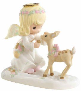 Angel and doe Christmas Precious Moments, Precious Moments Christmas, Precious Moments Wedding, Disney Precious Moments, Precious Moments Quotes, Precious Moments Dolls, Precious Moments Figurines, Precious Moments, Christmas Is