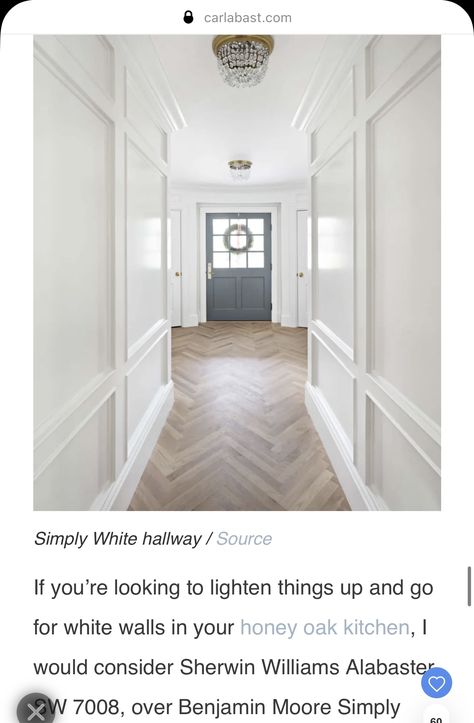 White Walls With White Trim, White Interior Paint, White Doves, White On White, White Trim, White Interior, Interior Paint, White Walls, House Design