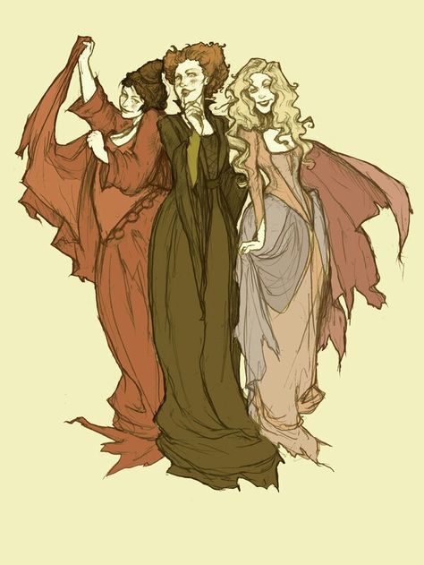 Hocus Pocus Hermanas Sanderson, Abigail Larson, Best Halloween Movies, Witchy Art, Three Women, Sanderson Sisters, Scary Movie, Fall Time, Wow Art