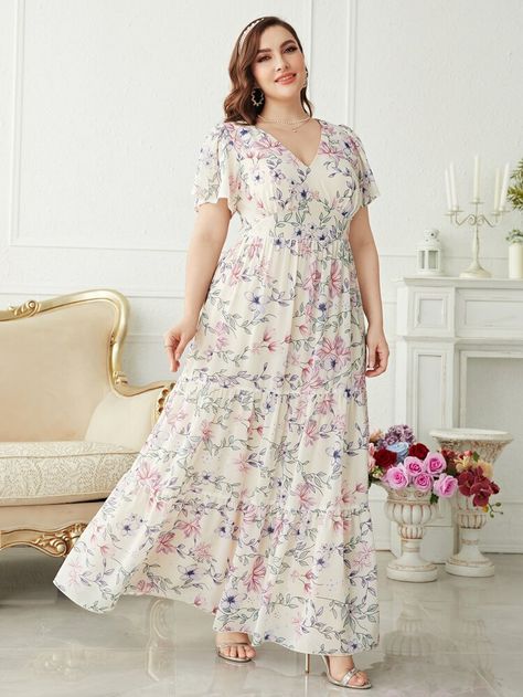 Feeding Dresses, Long Dress Patterns, Dresses For Spring, Girls Long Dresses, Print Butterfly, Maxi Gown, Butterfly Sleeve, Bridesmaid Dresses Plus Size, Floral Dresses Long