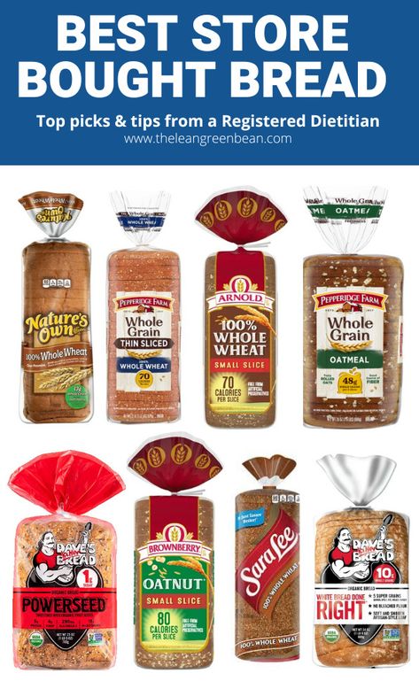 Healthy Bread Store Bought, What Bread Is The Healthiest, Healthiest Bread To Buy, Healthy Bread Options, Healthy Store Bought Food, Heart Healthy Bread, Store Bought Healthy Snacks, Best Whole Grain Bread, Healthier Bread