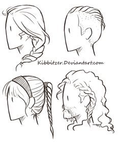 Braids Reference Sheet by Kibbitzer on DeviantArt Braids Reference, How To Draw Braids, Hacks Beauty, Hair Sketch, Reference Sheet, Elegant Beauty, Makeup Hacks, Poses References, Braid Hairstyles