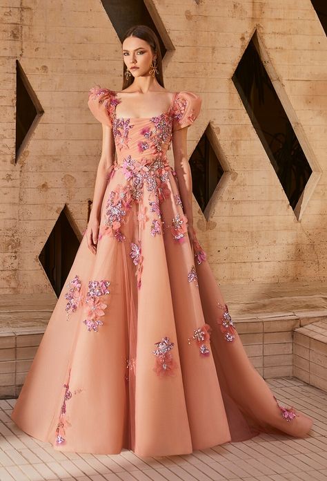 Tony Ward Puff Sleeve Gown | ModeSens Puff Sleeve Gown, Summer Sewing, Outfit Inspired, Tony Ward, Spring Summer 2022, Gala Dresses, Couture Gowns, Gorgeous Gowns, Summer 2022