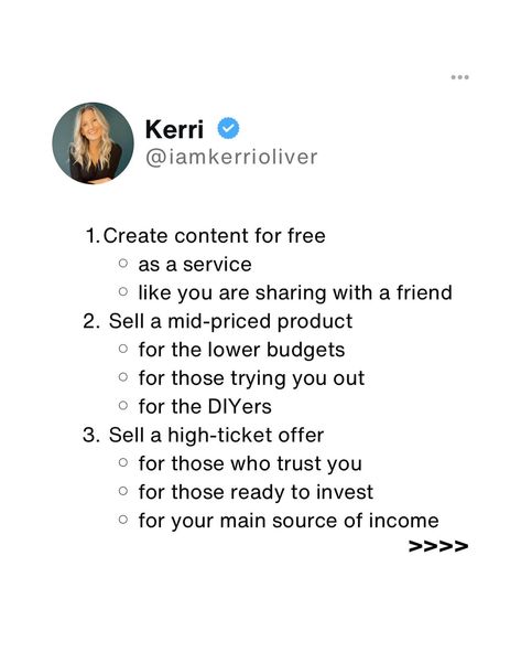 It’s simple to monetize social media👇 💾 First, save this post for later & 💖 follow @iamkerrioliver for more tips on how to make money online. To make money on Instagram, 1- offer a free product that actually gives your following information they can use. It should help them, not be another wasted email in their junk folder. 📌 Tip: create an in-depth guide that you think you’ll price at $50-$100. Now use that as your freebie! ⚡️ if your freebie sucks, they definitely won’t buy anything f... How To Not Give A F Tips, Make Money On Instagram, Free Product, Trust Yourself, Make Money, Make Money Online, Money Online, You Think, Like You