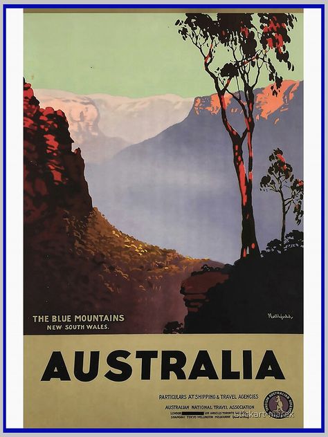 Posters Australia, Australian Vintage, Toronto Travel, Bridal Musings, The Blue Mountains, Blue Mountains, Photo Vintage, Blue Ridge Mountains, Poster Vintage