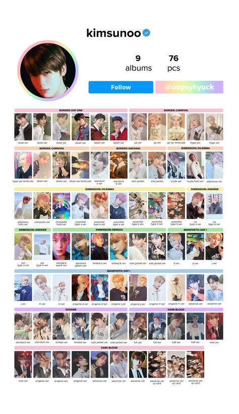 cr: oopsyhyuck on twitter ◇ ENHYPEN Photocard List Template All Niki Photocards List, Niki Pc Template, Niki Photocards Template, Niki Photocards, Enhypen Photocard, Twitter Enhypen, Pc Template, Photocard Template, Enhypen Niki