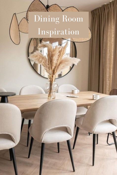 Indulge in the understated charm of our Beige Minimalistic Dining Room Decor Inspiration. Embrace simplicity with clean lines and uncluttered spaces, focusing on essential furnishings that exude elegance. Explore curated ideas that celebrate the warmth of beige tones, creating a serene ambiance perfect for intimate gatherings and cherished meals. Click now to elevate your dining room with minimalist sophistication and timeless style. #BeigeDiningRoom #MinimalisticDecor #InteriorInspiration Dining Room Simple Decor, Beige Living Room And Dining Room, Apartment Decorating Dining Room, Beige Dining Room Ideas, Minimalistic Dining Room, Minimalist Dining Room Decor, Beige Dining Room, Dining Room Simple, Room Decor Inspiration