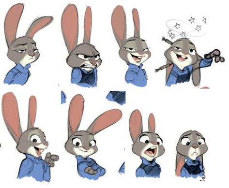 Judy Hopps, Cute Animal Illustration, Rabbit Cartoon, Character Poses, 2d Animation, Cool Animations, Illustration Character Design, Animated Characters, Cartoon Cat