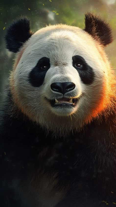 Panda Portrait, Tiger Photography, Wild Animals Pictures, Cellphone Wallpaper Backgrounds, Bear Pictures, Panda Love, Wildlife Artists, Majestic Animals, Cute Wild Animals