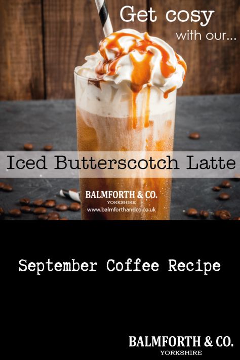 Butterscotch Coffee Recipe, Butterscotch Latte, Butterscotch Coffee, Butterscotch Syrup, Iced Latte Recipe, Cafe Drinks, Falling Petals, Iced Cappuccino, Coffee Creamers