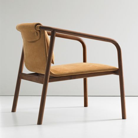 Oslo by Angell Wyller Aarseth for Bernhardt Design Rattan Bar, Reupholster Chair, Chair Makeover, Armchair Furniture, Chaise Design, Furniture Inspiration, Wooden Chair, A Chair, Interior Furniture