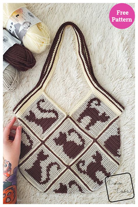 Cat Lady Bag Free Crochet Pattern