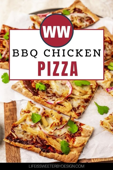 Ww Flatbread Pizza, Ww Bbq Chicken Pizza, Low Carb Bbq Chicken Pizza, Weight Watchers Bbq Chicken Pizza, Ww Quick Lunch Ideas, Weight Watchers Flatbread Pizza, Weight Watchers Lavash Pizza, Ww Pizza Recipes, Ww Bbq Chicken