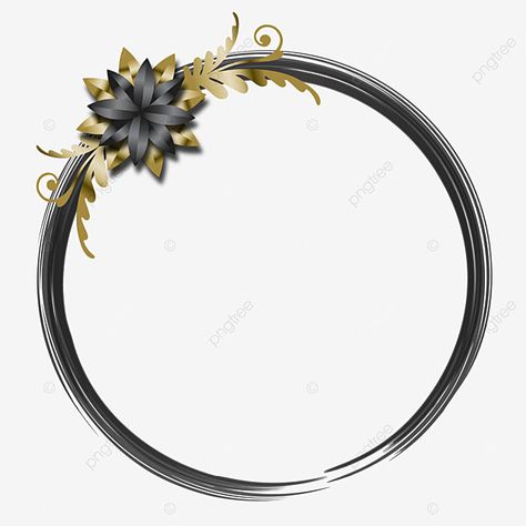 Circle Border Design, Circle Border Png, Free Wedding Templates, Circle Border, Circle Borders, Border Vector, Black Png, Flowers Abstract, Abstract Circle