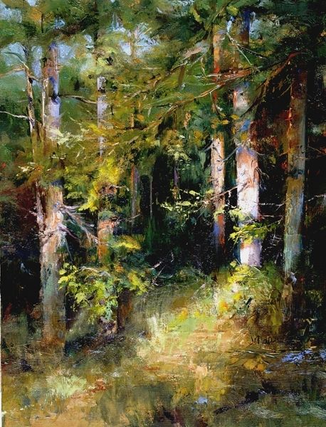 Wonder Forest, Oil Painting Trees, Abstract Tree Painting, Oil Painting Nature, Canvas Oil Painting, Contemporary Landscape Painting, Pastel Landscape, Pastel Paintings, Impressionist Landscape