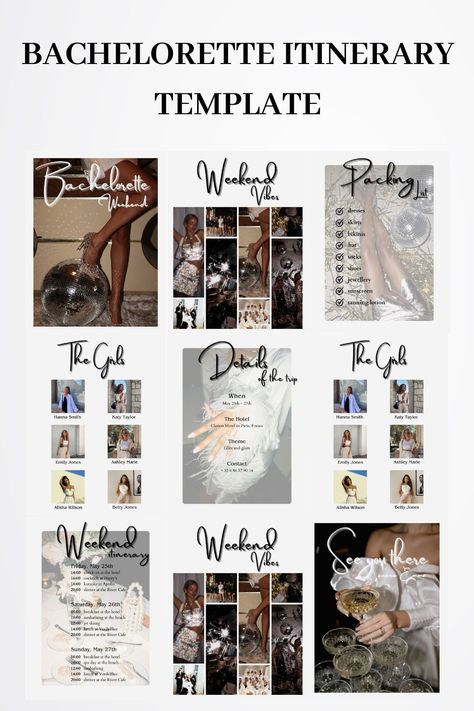 Free Bachelorette Itinerary Template, Bachelorette Itenary Template, Bachlorette Itinary, Bachelorette Itinerary Ideas, Party Itinerary Template, Bachelorette Party Itinerary Template, Itinerary Template Free, Party Itinerary, Bachelorette Party Itinerary