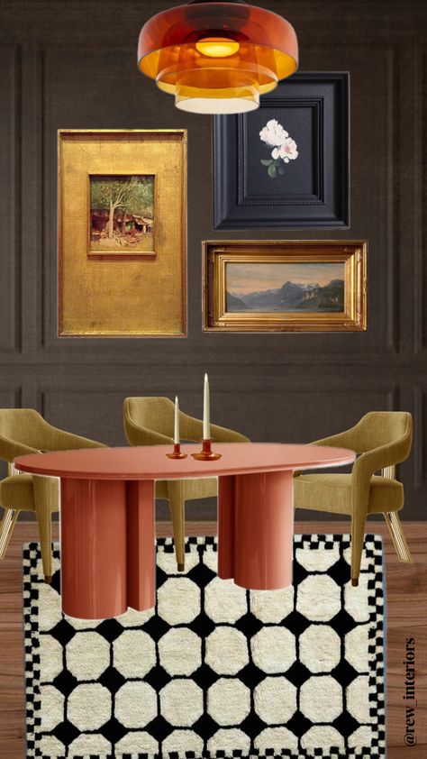 Autumnal Look @rew_interiors #autumn #aesthetic #interiordesign #pinterest #shufflefyp #fyp #vintage #seventies #interiordesigninspiration #inspo #interiordesignstudent #orange #brown #mustard #interiordesigner San Antonio Aesthetic, Brown Mustard, Autumn Aesthetic, Orange Brown, San Antonio, Mustard, Dining Room, Orange