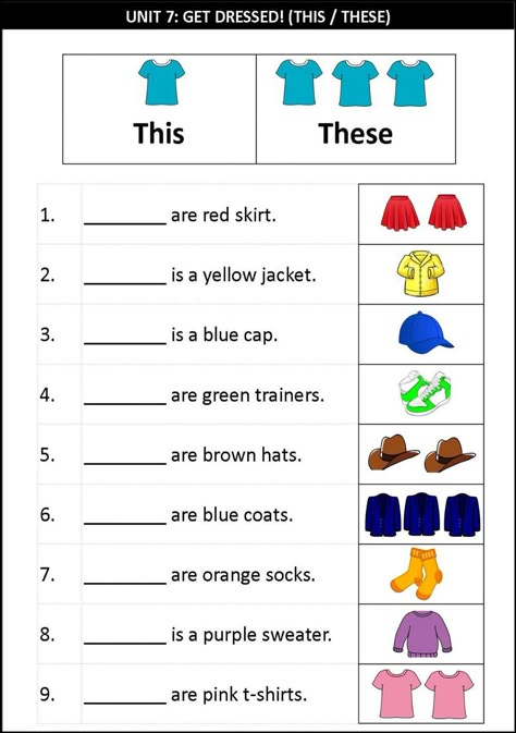 Grammar online worksheet for Grade 2. You can do the exercises online or download the worksheet as pdf. U Kg English Worksheet, English Grammar For Grade 2, Grade 2 Lessons, This These Worksheets, Activities For Grade 2 Kids, The Clothes, Grammar For Kindergarten, Class 2 English Grammar Worksheet, This Or These