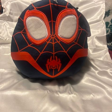 Miles Morales SpiderMan 8 inch squishmallow Miles Morales Plush, Squishmallows Spiderman, Miles Morales Stuff, Spiderman Squishmallow, Spiderman Plushies, Spider And His Amazing Friends, Miles Morales Aesthetic, Spiderman Bag, Spiderman Room Decor