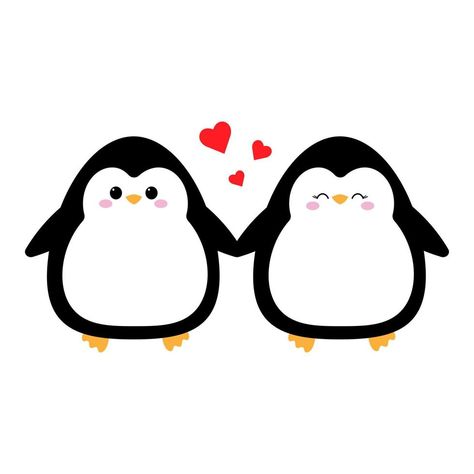 pareja de pingüinos enamorados cogidos de la mano Penguin Holding Hands, Penguin Love, Love Gifts, Penguins, Holding Hands, Mood Board, Vector Free, Royalty Free, Clip Art