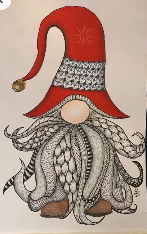 Zentangle Christmas, Zen Doodle Patterns, Zentangle Artwork, Zen Doodle Art, Doodle Art Drawing, Christmas Doodles, Christmas Card Art, Tangle Art, Zentangle Drawings