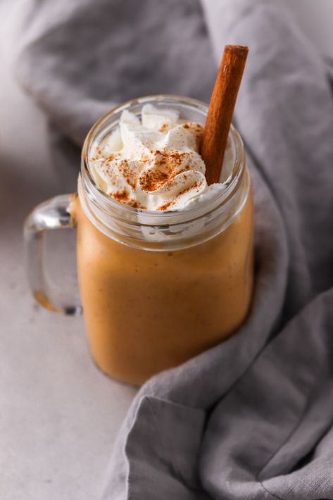 Enjoy this Pumpkin Spice Kefir Smoothie full of probiotics and protein. Made with kefir, a frozen banana, vanilla, pumpkin butter and fall spices! #pumpkinsmoothie #kefirsmoothie #guthealthrecipes #probioticsmoothie #pumpkin #kefir Pumpkin Kefir Smoothie, Keifer Recipes Smoothie, Ways To Eat Kefir, Coconut Kefir Smoothie, Vegan Kefir, Probiotic Smoothie, Kefir Starter, Kefir Smoothie, Smoothie Protein