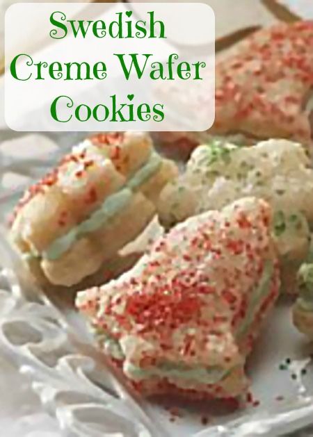 Cream Wafer Cookies Recipe, Cream Wafer Cookies, Wafer Cookies Recipe, Swedish Cream, Wafer Cookie Recipe, Wafers Recipe, Cream Wafers, Scandinavian Cooking, Betty Crocker Cookies