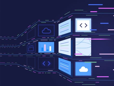 Cloud Data Illustration, Data Icon Design, Data Graphic Design, Data Illustration, Data Patterns, 잡지 레이아웃, Cloud Illustration, Cloud Data, Data Design