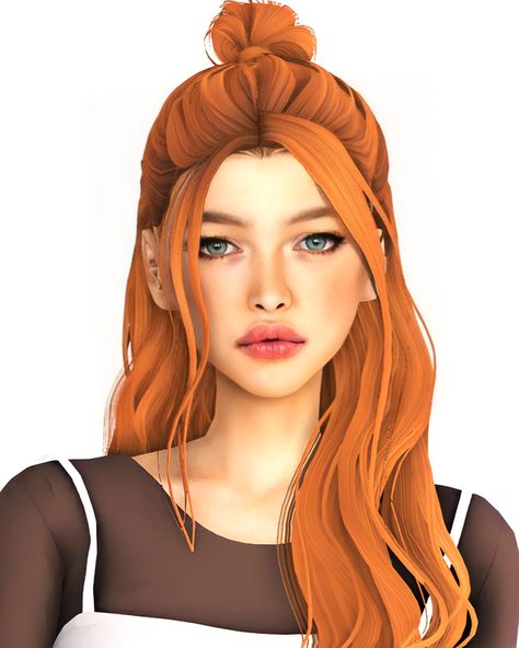 Sims 4 Cc Orange Hair, Orange Sims 4 Cc, Sims 4 Lana Del Rey Cc, Sims 4 Eyes Cc, Cc Eyes, Thanksgiving Hair, Sims 4 Cc Eyes, Sims4 Cc, Cc Sims