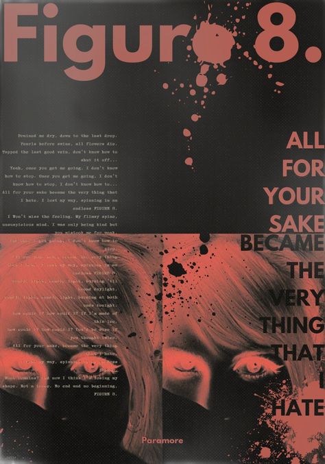 Paramore This is Why Figure 8 Paramore Poster, Paramore Wallpaper, Paramore Lyrics, Hayley Paramore, Taylor York, Paramore Hayley Williams, Paramore Hayley, Vintage Poster Design, Posters For Room