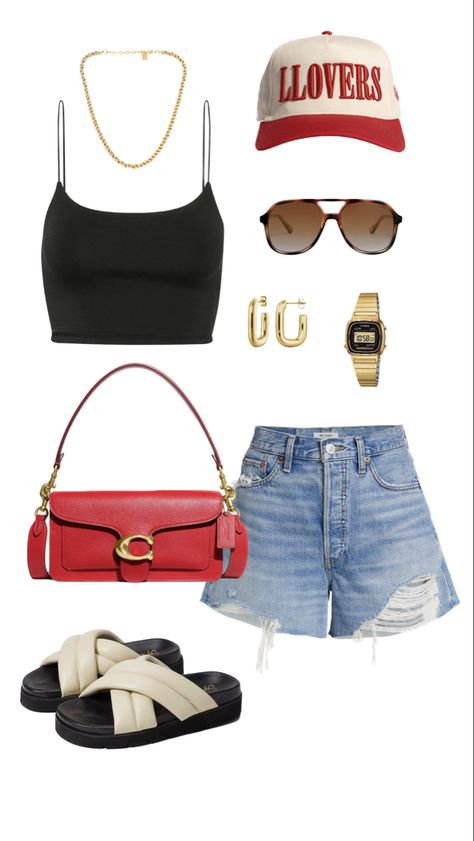 Summer Fits Layout, Summer 24/25 Outfit, Cute Summer Outfits 2024, Outfits For New York Summer, New York Style Summer, Summer Polyvore Outfits, Summer 2024 Outfits, Outfit Layout Summer, Summer Outfit Board