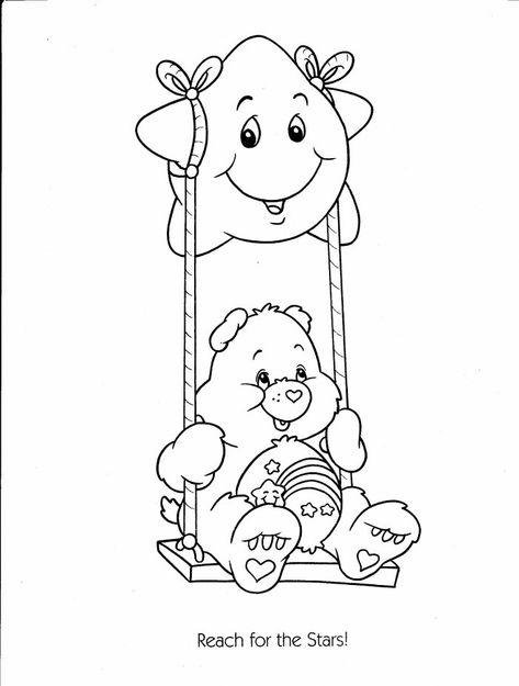 A Coloring Page, Bear Coloring Pages, Coloring Pages For Girls, Cartoon Coloring Pages, Disney Coloring Pages, Cool Coloring Pages, Coloring Book Art, Cute Coloring Pages, Care Bear