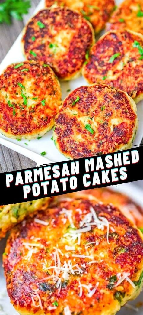 Parmesan Mashed Potatoes, Potato Cakes Recipe, Mashed Potato Cakes, Potato Filling, Alfredo Lasagna, Healthy Brunch Recipes, Chef Club, Be Generous, Making Mashed Potatoes