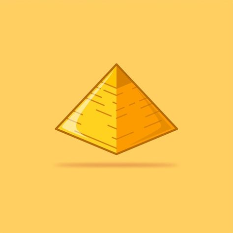 Vector pyramid illustration | Premium Vector #Freepik #vector Post Card Illustration, Pyramid Illustration, Web Ideas, The Pyramids, Card Illustration, Post Card, Pyramid, Premium Vector, Graphic Resources