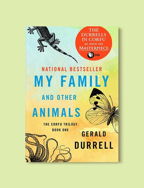 Books Set In Greece - My Family and Other Animals by Gerald Durrell. For more books visit www.taleway.com to find books set around the world. Ideas for those who like to travel, both in life and in fiction. #books #novels #fiction #travel #greece Gerald Durrell Books, The Durrells, The Durrells In Corfu, Gerald Durrell, Animal Book, Beach Reading, Cursed Child Book, Corfu, Book Set