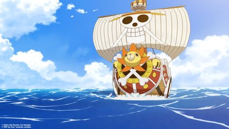 #Anime One Piece Thousand Sunny #1080P #wallpaper #hdwallpaper #desktop Thousand Sunny Wallpaper, Sunny Go, Kaido One Piece, Thousand Sunny, One Piece Logo, One Piece Tattoos, One Piece Chapter, Go Wallpaper, One Piece Ace