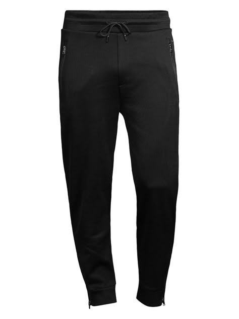 HUGO Dangun Slim Joggers in Black - $ 158.00 Slim Joggers, Black Joggers, Mens Joggers, Outfits Men, Shorts Jeans, Nyx, Jean Shorts, Sweatpants, Gym