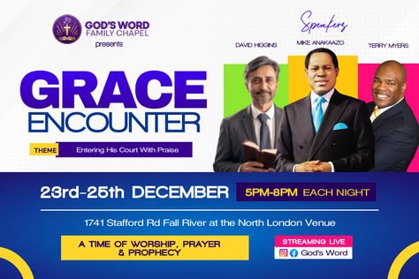 Grace Encounter summit conference banner Conference Banner, Conference Planning, Church Banners Designs, Conference Banners, Church Conference, Brochure Design Layouts, Church Banner, Conference Poster, Graduation Poster