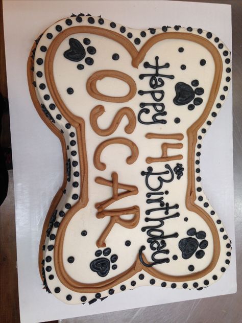 Bone Shaped Cake For Dogs, Dog Bone Shaped Cake, Dog Themed Sheet Cake, Puppy Sheet Cake, Dog Bone Birthday Cake, Bone Shaped Cake, Dog Themed Birthday Cake, Dog Themed Cake, Paw Print Cake