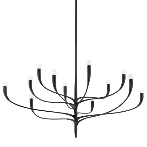 Labra Chandelier, 12 Light Chandelier, Large Bedrooms, Corbett Lighting, Iron Body, Large Chandeliers, Hudson Valley Lighting, Burke Decor, Light Chandelier