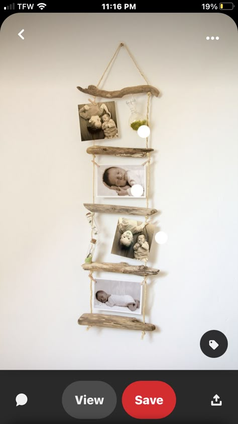 Ruangan Studio, Hp Sprocket, Driftwood Diy, Diy Photo Frames, Driftwood Crafts, In Front Of House, Rustic Wreath, House Diy, Diy Projects On A Budget