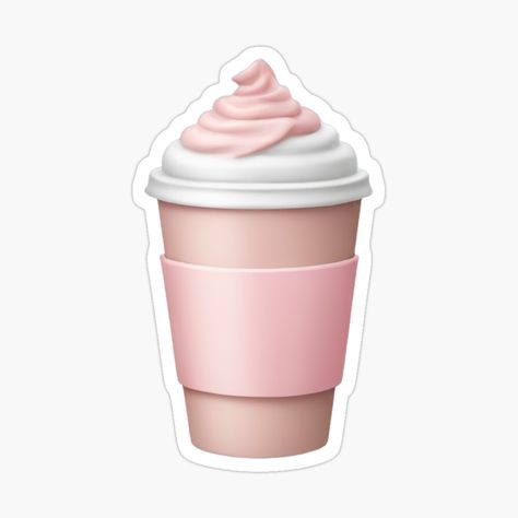 Get my art printed on awesome products. Support me at Redbubble #RBandME: https://www.redbubble.com/i/sticker/Cute-Coffee-Cup-with-Whipped-Cream-Emoji-Style-Art-by-minah831/166096871.EJUG5?asc=u Sticker Emoji Cute, Athletic Emojis, Girly Emojis, Pinterest Stickers, Coffee Emoji, Eating Emoji, Emojis Aesthetic, Apple Emoji, Aesthetic Emojis