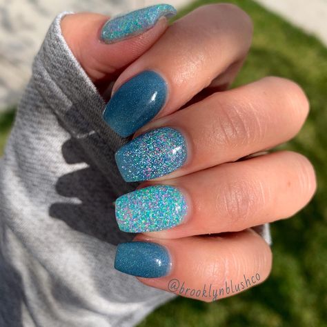 Sns Dipping Powder Nails Blue, Blue Nails Dip Powder, Dip Powder Nails Blue, Sns Nails Designs Ideas, Blue Sns Nails, Blue Dip Powder Nails, Sns Nail Ideas, Blue Dip Nails, Dipped Nails Ideas Powder