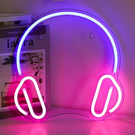 LED Neon Signs Art Wall Lights Neon Sign Art, Neon Moon, Neon Lamp, Light Games, Lighting Pendant, Neon Sign Bedroom, Neon Light Signs, Creative Lighting, Sign Lighting