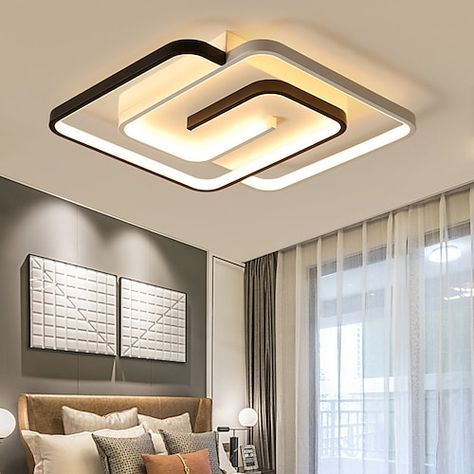 Power Consumption:40; Bulb Base:LED Integrated; Initial Lumens:3000; Color Temperature:3000-6000; Bulb Type:LED; Suggested Space Fit:Shops / Cafes,Dining Room,Bedroom,Living Room; Type:Flush Mount Lights; Style:Modern,LED; Finish:Painted Finishes; Light Direction:Ambient Light; Suggested Room Size:10-15㎡; Fixture Height:6; Fixture Width:45; Fixture Length:45; Number of Bulb:2-Light; Light Source Included or Not:LED Light Source Included; Certification:CE Certified; Features:Geometric Shapes; Net Luxury Ceiling Design, Simple Ceiling Design, Pvc Ceiling Design, New Ceiling Design, Interior Ceiling Design, Pop False Ceiling Design, Interior Design Per La Casa, Ceiling Design Living Room, Plafond Design