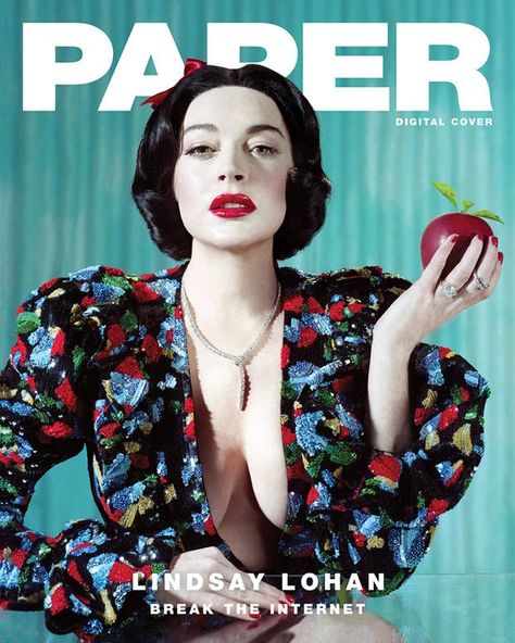 Lindsay Lohan is Princess Charming for Paper Magazine Winter 2018 Issue Paper Magazine Cover, Famous Princesses, Paper Magazine, Princess Charming, Punch In The Face, Fashion Cover, Princesa Disney, Lindsay Lohan, A Magazine